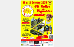 Rallye des Vignobles 2025 (Liens Openrunner sous l'onglet Rallye des Vignobles)  👆 